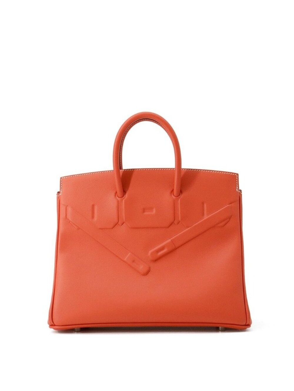 Hermes Birkin 25 Shadow Sanguine Silver Swift Handbag Sanghinu
